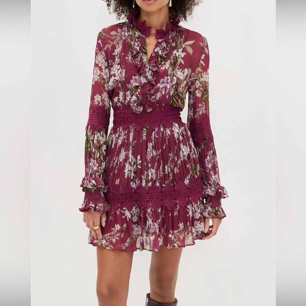 PatBo Delicata Flutter Mini Dress